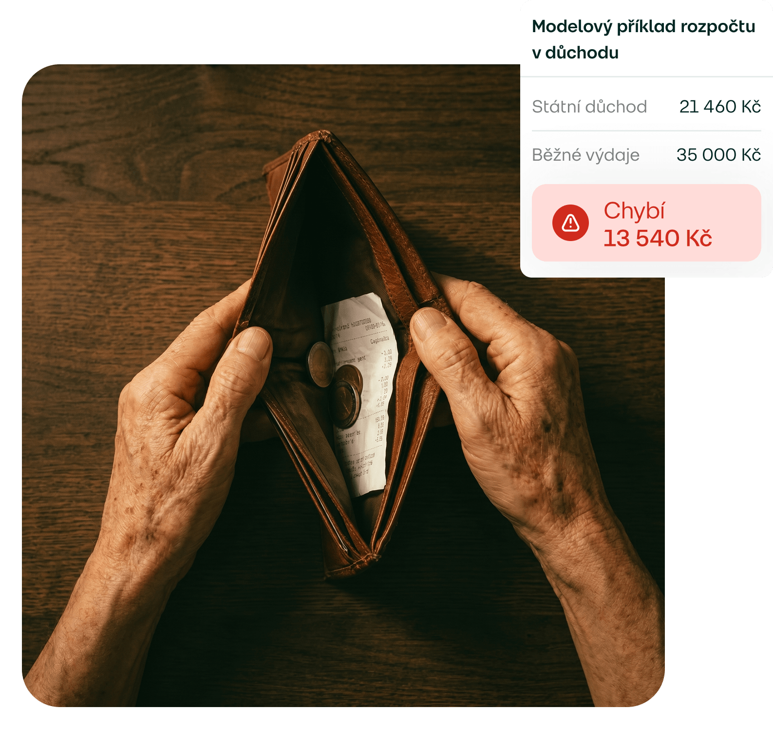 Senior pár v zamyšlené konverzaci — DIP problem mirror, propad příjmu v důchodu